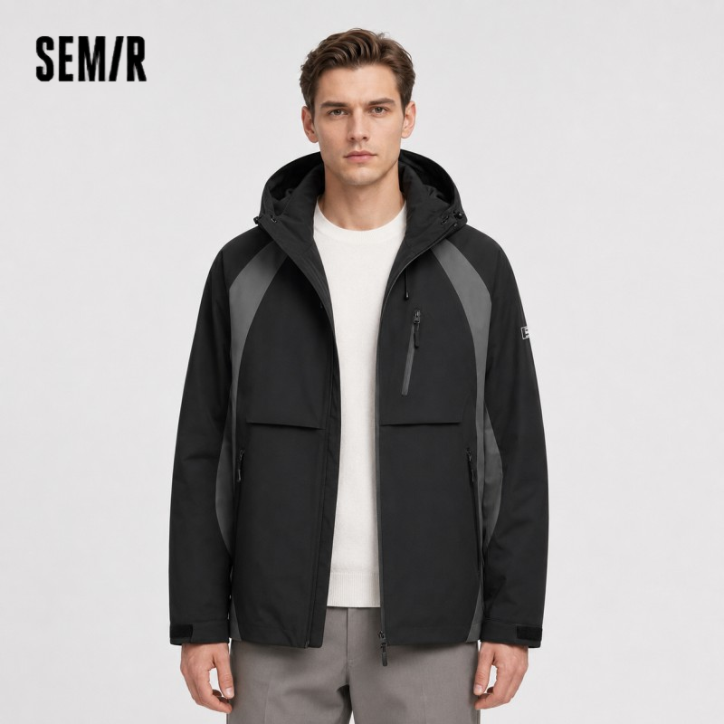 Outdoor Sport Winter Jacket - Doudoune Homme Imperméable à Capuche Semir