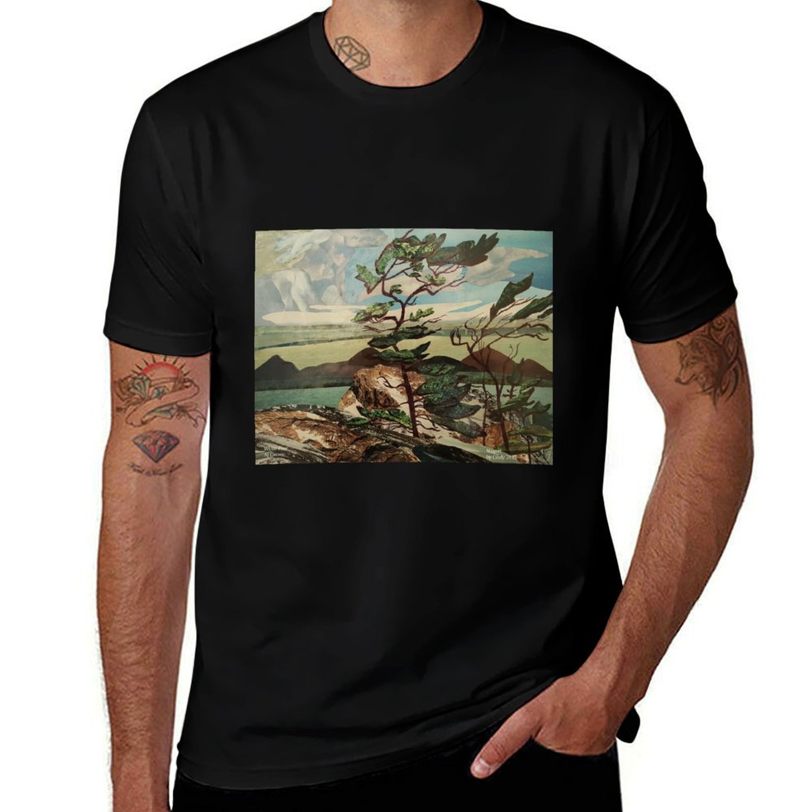 Outdoor Sportsman Group - T-shirt Landscape, Group of Seven, White