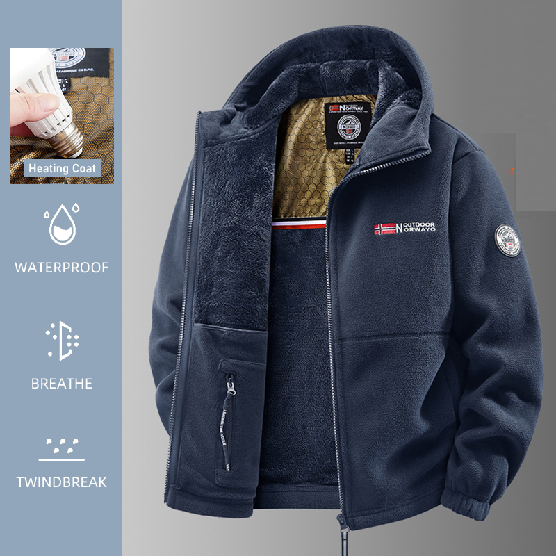 Outdoor Sport Winter Jacket - Hommes veste chauffante hiver polaire veste