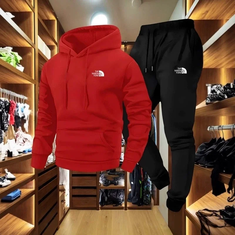 Outdoor Sport Hoodie - Ensemble décontracté deux pièces pour homme,